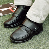 Eugenio - Zapato Formal Negro en Piel de Venado con Borrego de Suela Con Cápsula Jarking